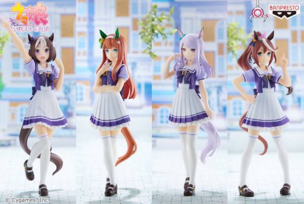 『ウマ娘』がバンプレストブランドのプライズフィギュアに初登場！アミューズメント施設で疾走開始！