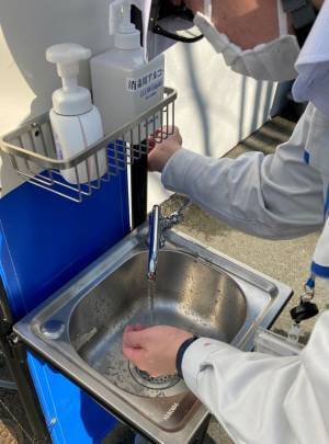 現場作業の衛生・感染症対策に！株式会社ハマネツ、住宅現場等の狭小地に適した『手洗スタンド GF-TS』を2022年1月にリリース