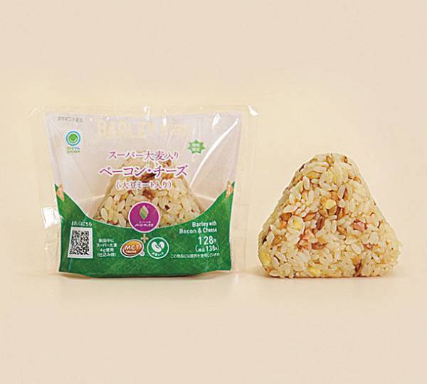MCTオイル入り“PFCバランス&腸活で選ぶ”おむすび　「スーパー大麦入り 大豆ミートそぼろ・玉子・岩下の新生姜入り」含むMCTオイル入り商品全6種、ファミリーマートで1月18日(火)より順次販売開始