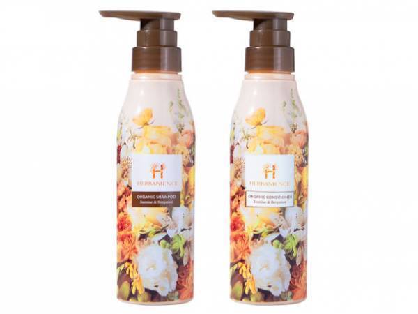 花束みたいな「限定フラワーボトル」が3月1日に発売　planticaと次世代オーガニックシャンプー「ハーバニエンス」がコラボ