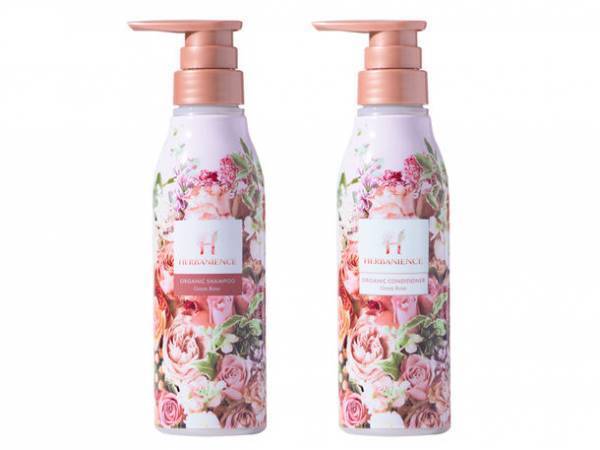 花束みたいな「限定フラワーボトル」が3月1日に発売　planticaと次世代オーガニックシャンプー「ハーバニエンス」がコラボ