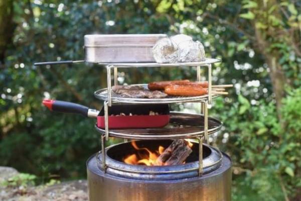 人気の「焚火台」で料理を楽しめる、新発想五徳(ゴトク)『SINOBI RING(シノビリング)B』1/25(火)新発売！