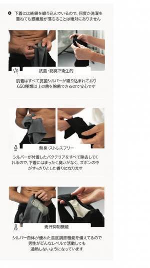 クラウドファンディングで話題になった7日間洗わなくても臭わない下着　コロナ禍で下着を変えられない方にはとっておきのアイテム　『シルバーアンダーウェア』が満を辞して販売を開始