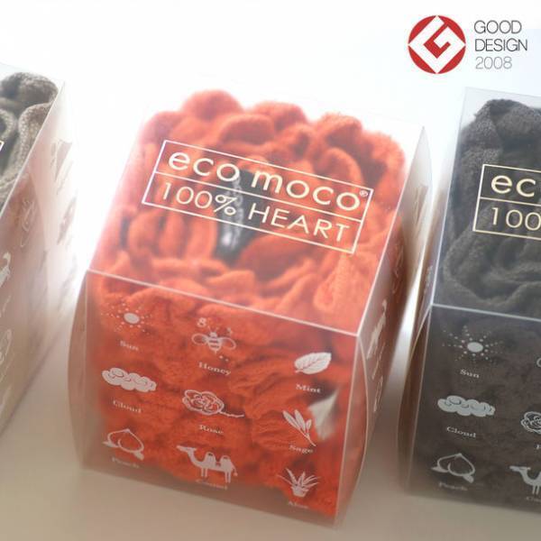 今治のタオルメーカー森商事株式会社の製造による「ecomoco100％HEART フェイスタオル」が2月4日販売開始！