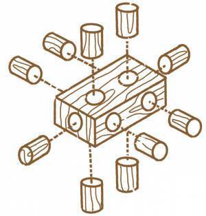 天然木製ブロックのおもちゃで実際に入れる家が作れる　森の香りが広がる「ヒノキのズレンガ」新発売！