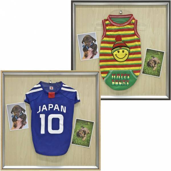 愛犬・愛猫と共に過ごした思い出を形に残す、ペット服専用額「ペットメモリアル専用フレーム」販売開始