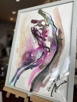 香川県高松市「身体に優しい【美】おむすび専門店」お米のツヤ子さんの店内アートが2月にリニューアル！