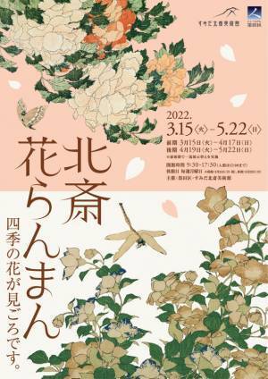 すみだ北斎美術館、北斎や弟子が描いた桜をはじめ、四季の花々を展示する「北斎花らんまん」を開催　＜期間：3月15日(火)～5月22日(日)＞