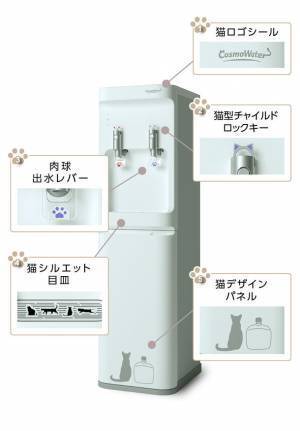 猫愛が溢れるウォーターサーバー「にゃんモデル」を2月22日に222台の数量限定で発売
