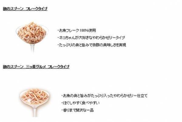 猫用フードの高まる「安全・安心ニーズ」に応えて『銀のスプーン パウチ』 『銀のスプーン 三ッ星グルメ パウチ』無添加※シリーズ　新発売