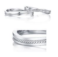 ～ Happy Valentine’s Day! ～大切な人への想いを込めて贈るさり気ない大人のハートモチーフデザイン、マリッジリングのご紹介