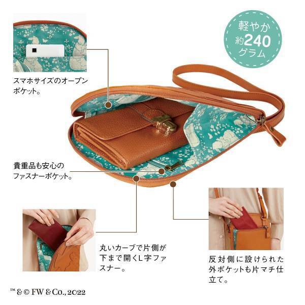 ピーターラビットをモチーフにしたナチュラルレザーポシェット発売！『ピーターラビットのおはなし』絵本出版120周年記念