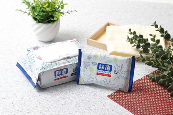 120個からオリジナル！除菌ウェットティッシュ80枚フタつき
