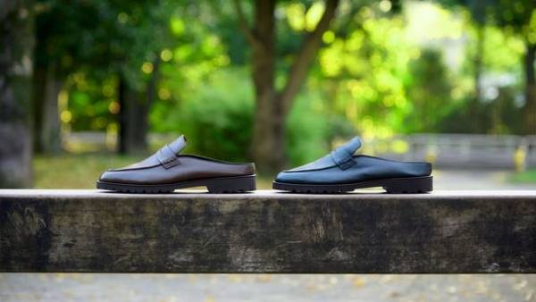 アップサイクル畳×認定エコレザーのコントラストが春のお出かけに映える「畳ローファースリッパ」の予約受付開始