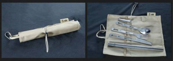 キャンプや災害時に役立つ超軽量チタン製カトラリーセットの先行販売をGREEN FUNDINGにて2月18日に開始！