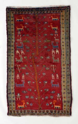 貴重な個人コレクションから百～数十年前の遊牧民染織品約90点を初公開！「丸山コレクション　西アジア遊牧民の染織　塩袋と伝統のギャッベ展」をたばこと塩の博物館で2月26日～5月15日に開催！