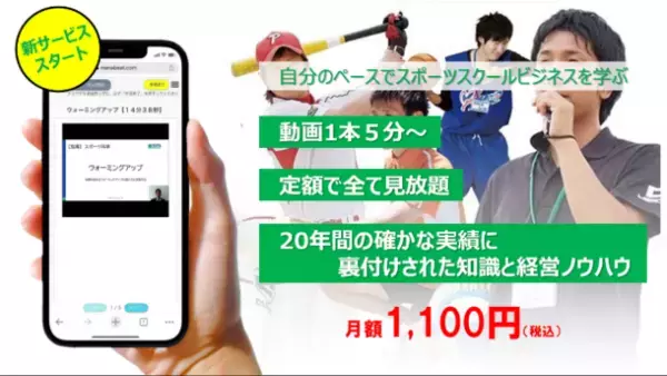 スポーツスクール運営の基本『指導・教育・経営』を動画で学べるサブスクリプションサービスを開始