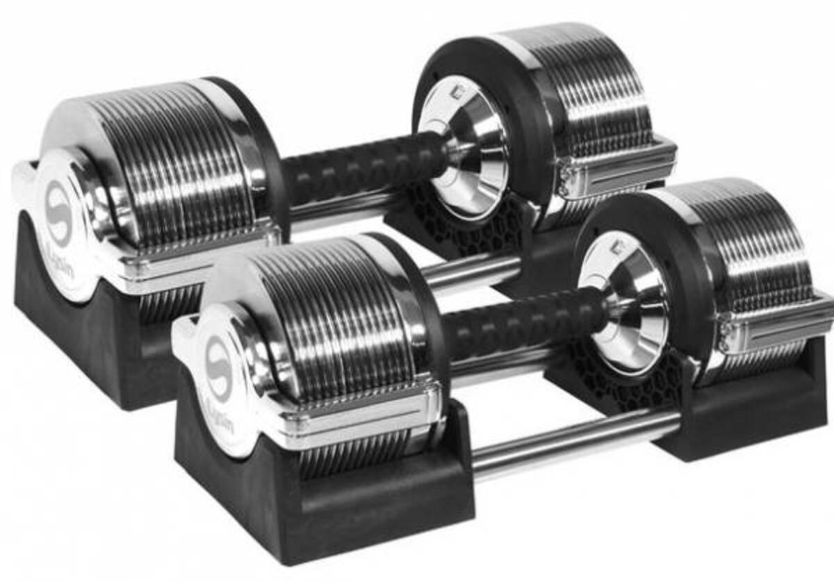 1/2】ライシン メタルダンベル 塩っぱい 1kg刻み 32kg 可変式ダンベル 1本 