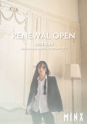 イメージモデルは山口らいら　MINX原宿店が2月23日移転リニューアルオープン