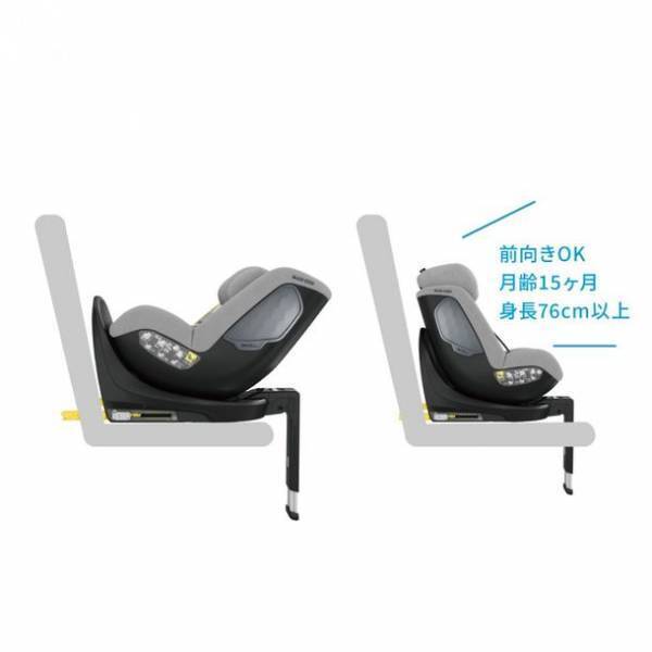 ＜マキシコシ＞ワンクリック360度回転＆省スペースな乳幼児チャイルドシート『STONE(ストーン)』2/28発売　新安全基準R129(i-SIZE)対応／新生児から4歳まで