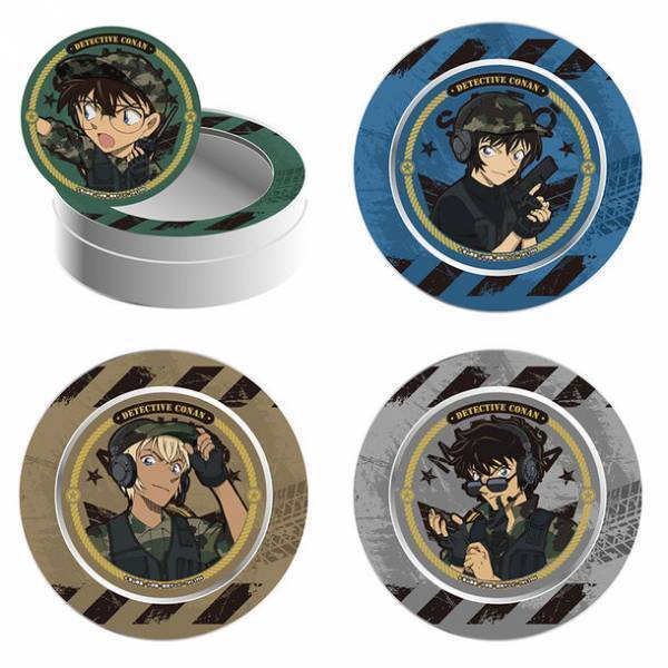 「名探偵コナン」のキャラたちが迷彩服をきてサバイバル活動！新規描き下ろし＆デフォルメ描き起こしイラストグッズが新登場！