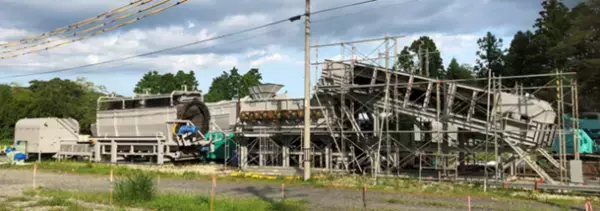 地元の自治体と企業が連携し迅速な災害復旧を目指す災害物混合土砂分別システム「DIMS」のレンタルサービス開始