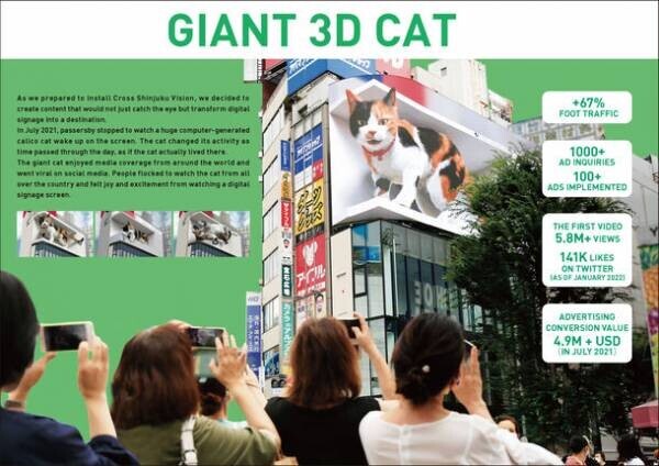 オムニバス・ジャパン「Spikes Asia 2022」にてゴールド受賞！3D巨大猫「新宿東口の猫」が海外アワードで初受賞