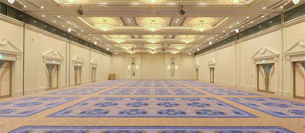 蒲刈(かまがり)の渚をデザインコンセプトに大宴会場「皇城(おうじょう)」の内装をリニューアル2022年3月1日（火）に完工