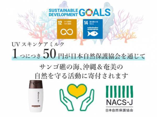 「肌にやさしい」は「海」にもやさしい　オーガニックコスメで海を守るUV募金キャンペーンを開催