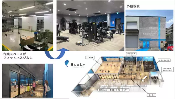 事業再構築補助金を活用し、精密板金加工業の株式会社荏原精密が自社内の有効スペースにフィットネスクラブを開業　「フィットネス＆キッズスポーツ ブルーリー」3/26オープン！