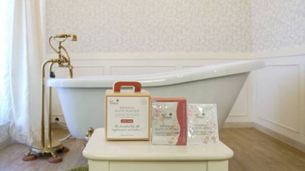 “お肌のクレンジング”ができる入浴剤　「エミュール ミネラルバスパウダー」2022年秋リニューアル予定　国内製造を目指し開発中