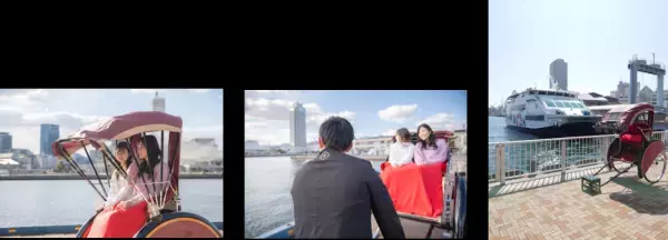 【神戸・ウォーターフロントエリアに日本初登場】ラグジュアリーな外装にコンシェルジュのようなトランスポーター（俥夫）神戸の街にマッチした人力車「リムジンリキシャ」