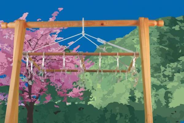 柿渋で仕上げた洗濯クリップハンガー　2022年4月1日(金)より販売開始