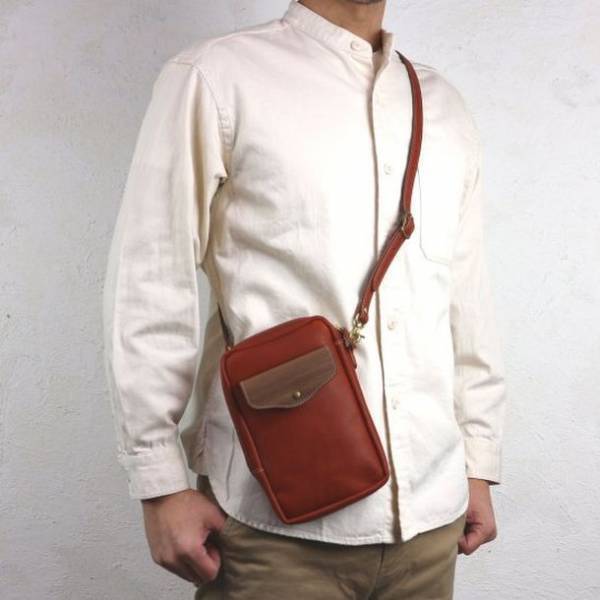 天然木×素染めレザーのショルダーバッグ「VTコンパクトショルダー」販売を開始しました