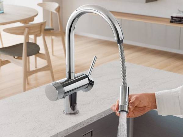 高級水栓メーカー“GROHE”のミンタシリーズから、デザインも機能も兼ね備えた浄水器一体型キッチン水栓が2022年6月リリース