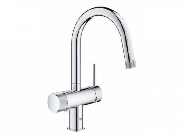 高級水栓メーカー“GROHE”のミンタシリーズから、デザインも機能も兼ね備えた浄水器一体型キッチン水栓が2022年6月リリース
