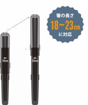 マイ箸生活を便利に！お手持ちの箸を使える「フロージー　長さが変わる箸ケース」新発売