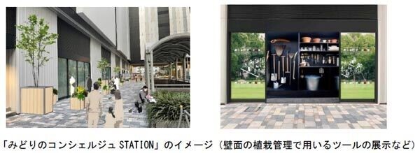 大阪梅田ツインタワーズ・サウスにおいて壁面緑化、屋上緑化などの植栽施設を施工・保有して「みどり空間の維持・活用サービス」を実施します