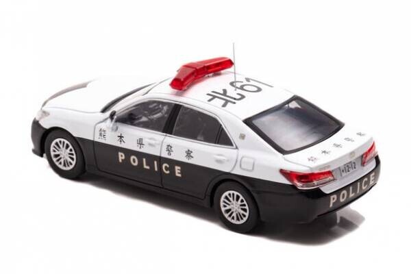 210クラウンの熊本県警察、沖縄県警察のパトカーが1/43スケールミニカーになって登場！4/8より予約受付開始　各限定600個