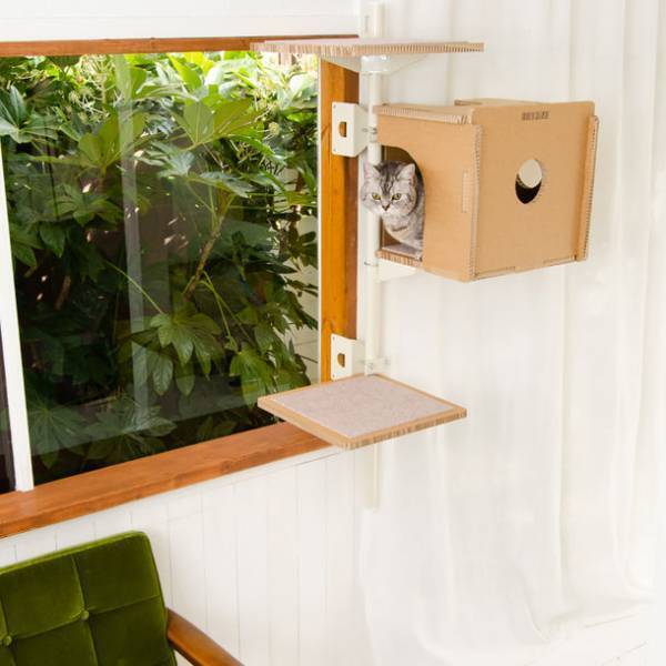 「窓枠取り付け型キャットタワー ねこゴロン」　オプションパーツ5種を新発売！