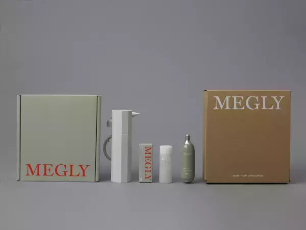 炭酸セルフケアブランド『MEGLY』誕生！炭酸ミストで癒しのひと時。圧倒的な気持ち良さ！ウルトラ炭酸ミストデバイス「MEGLY」、4月26日発売。吹きかけるだけの新習慣！時短ケアが叶う。
