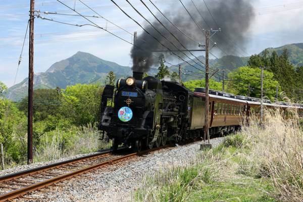 SLパレオエクスプレスの車内で、沿線地域PRイベント　4/10秩父駅直結「じばさん商店」、4/16花の癒し「行田花手水」とコラボイベントを実施