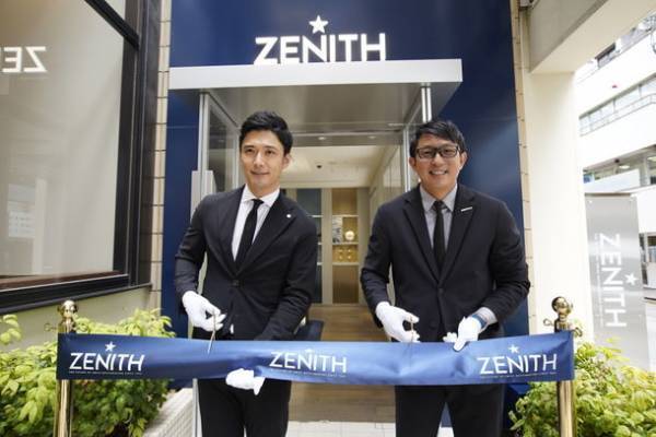 天神・西通りにゼニスブティックがグランドオープン！プロ野球選手の川崎 宗則さんが登場！グランドオープンを記念して店舗前でテープカット披露！「ゼニス ブティック福岡グランドオープニングセレモニー」