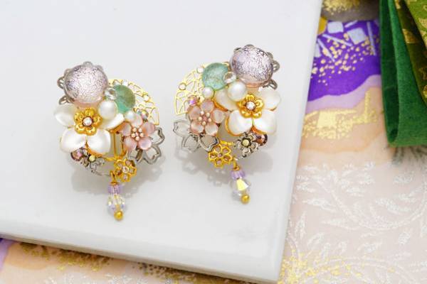 ピアスのようなイヤリング「ぴあり」　「源氏物語」シリーズの新作「藤壺の宮」が2022年4月15日(金)に発売！