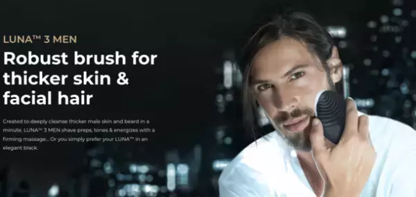 スウェーデン発　美容機器ブランドFOREOが皮脂・毛穴・ヒゲを制する洗顔ギア「LUNA 3 for MEN」を4月1日に発売　1分ケアで、忙しい朝も続けられるルーティン