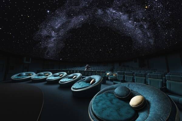 飲食可能なドームでここにしかない星空体験をプラネタリウム作品『星の数ほど』
