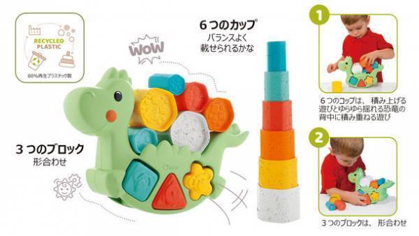 環境にやさしいキッコの新しいおもちゃ『エコプラスシリーズ』4月27日(水)に発売開始！！