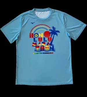 ホノルルを目指すトレーニングのモチベーションアップに！ホノルルマラソン2022 オフィシャルトレーニングTシャツ　4月15日より5月10日まで、期間限定販売！