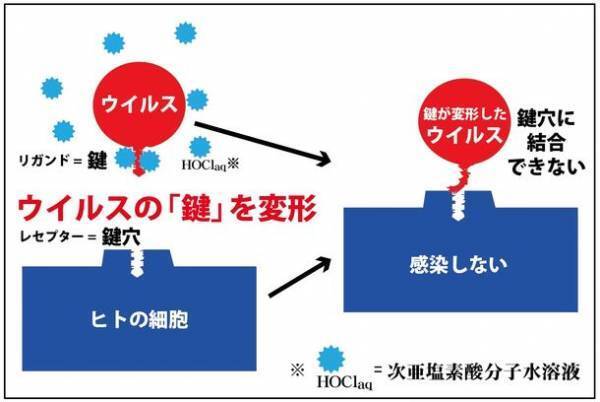 新型コロナウイルスの感染経路トップはエアロゾル感染(空気感染)　感染防止にはJSA規格準拠の次亜塩素酸分子水溶液による空間加湿の有効性が実証されていることを発表