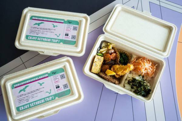 瀬戸内国際芸術祭にて“たまの”の塩・地元食材を使った「桜海老と瀬戸内海苔の2色のしおさい弁当」を発売！